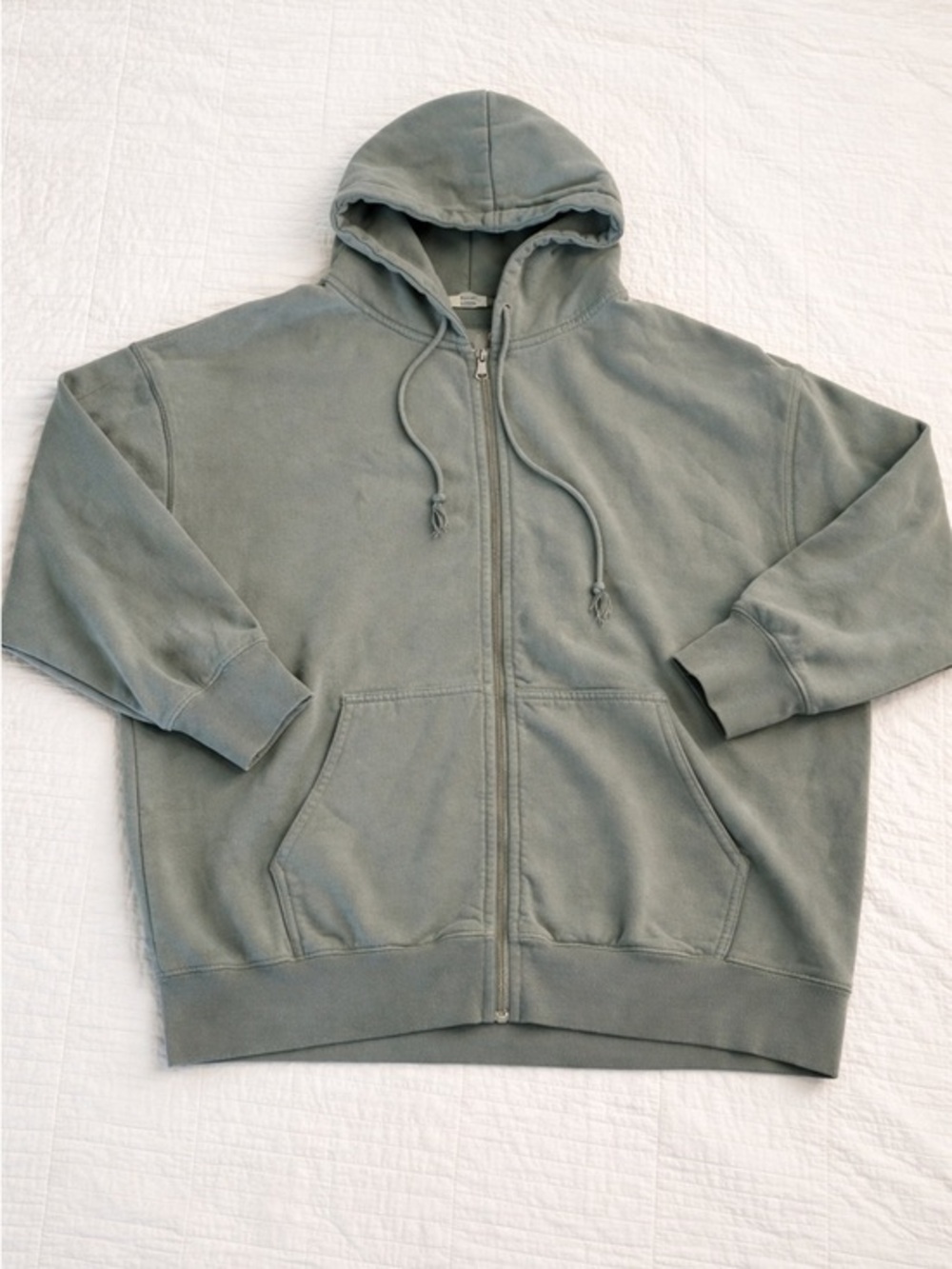Men's Gray XXL John Galt Sage Green Hoodie Preowned Heavyweight